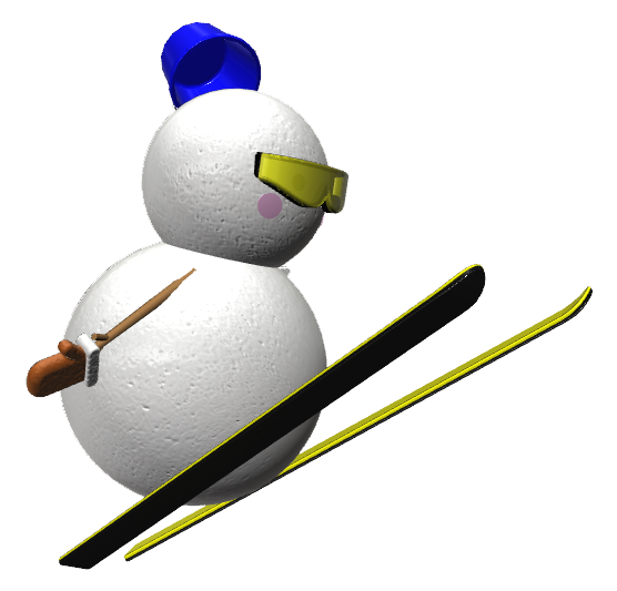 提案　雪だるま　スキージャンプ007